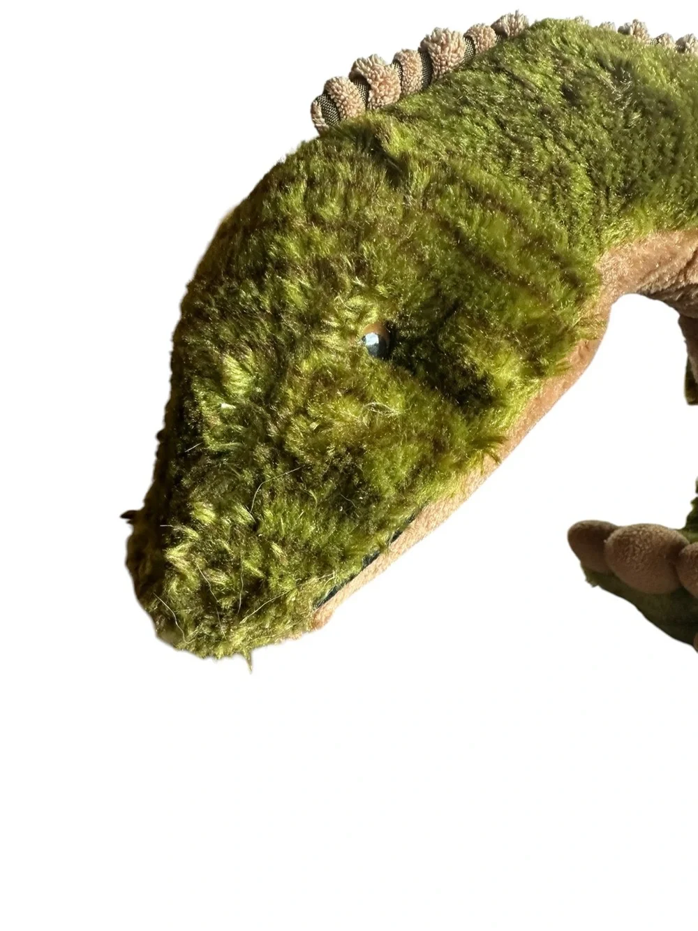 Fiesta Vtg Stuffed Plush Green Jumbo Dinosaur Large 36” Brontosaurus Nursery Tan